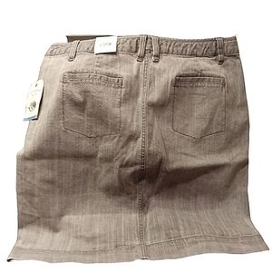 CANYON RIVER BLUE DENIM MINI SKIRT SZ 16 GRAY